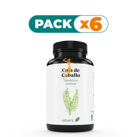 Pack 6x COLA DE CABALLO 500 MG 60 COMP EBERS