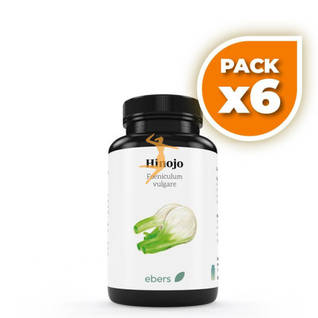 Pack 6x HINOJO 400 MG 60 COMP EBERS