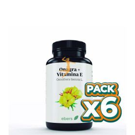 Pack 6x ONAGRA+VIT. E 515 MG 100 PERLAS EBERS