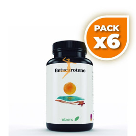 Pack 6x BETACAROTENO 10.000 U.I. 60 CÁPS EBERS