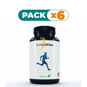 Pack 6x L-CARNITINA 500 MG 60 CÁPS EBERS
