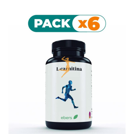 Pack 6x L-CARNITINA 500 MG 60 CÁPS EBERS
