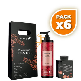 Pack 6x ESTUCHE TRATAMIENTO CAPILAR IN & OUT 30 PERLAS+250ML EBERS