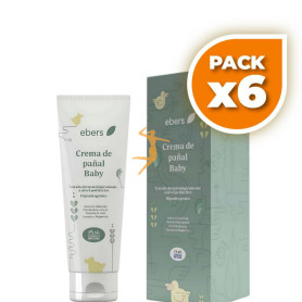Pack 6x CREMA DE PAÑAL BABY 75 ML EBERS