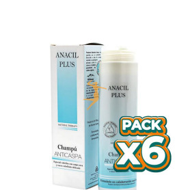 Pack 6x CHAMPU ANTICASPA 200 ML ANACIL PLUS