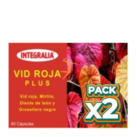 Pack 2x VID ROJA PLUS 60 CÁPSULAS INTEGRALIA
