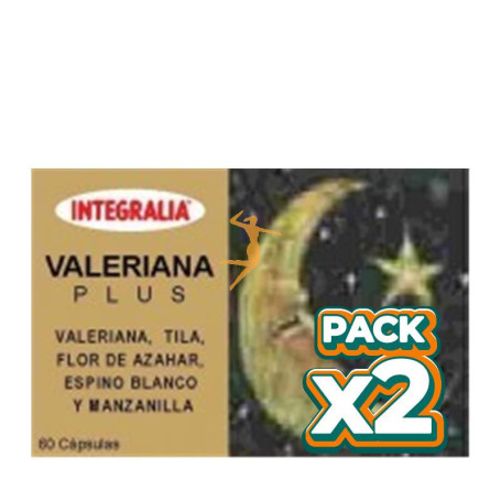 Pack 2x VALERIANA PLUS 60 CAPSULAS INTEGRALIA