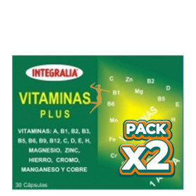 Pack 2x VITAMINAS PLUS 30 CÁPSULAS INTEGRALIA
