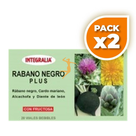 Pack 2x RÁBANO NEGRO PLUS 20 VIALES INTEGRALIA