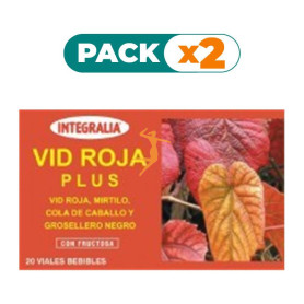 Pack 2x VID ROJA PLUS 20 VIALES INTEGRALIA