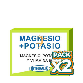 Pack 2x MAGNESIO + POTASIO INTEGRALIA