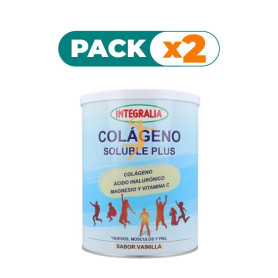 Pack 2x COLAGENO SOLUBLE PLUS SABOR VAINILLA INTEGRALIA