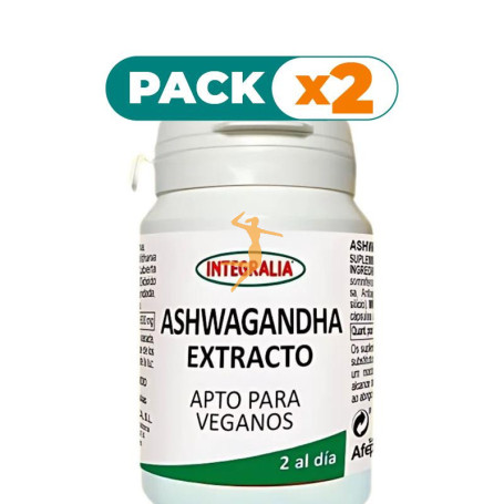 Pack 2x EXTRACTO DE ASHWAGANDHA 60 CÁPSULAS INTEGRALIA