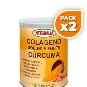 Pack 2x COLÁGENO SOLUBLE FORTE CÚRCUMA 300G INTEGRALIA