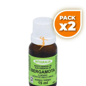 Pack 2x ACEITE ESENCIAL DE BERGAMOTA ECO 15ML INTEGRALIA