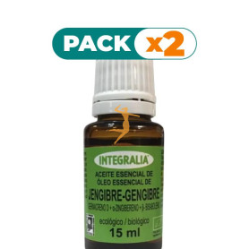 Pack 2x ACEITE ESENCIAL DE JENGIBRE ECO 15ML INTEGRALIA
