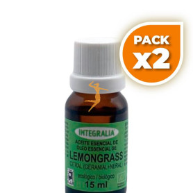 Pack 2x ACEITE ESENCIAL DE LEMONGRASS ECO 15ML INTEGRALIA