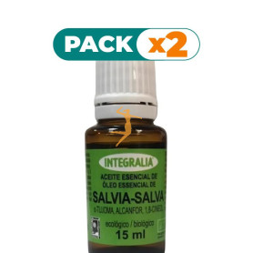 Pack 2x ACEITE ESENCIAL DE SALVIA ECO 15ML INTEGRALIA