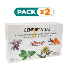 Pack 2x GENDIET VITAL 20 VIALES INTEGRALIA