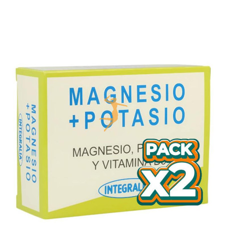 Pack 2x MAGNESIO + POTASIO 120 CÁPSULAS INTEGRALIA