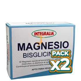 Pack 2x BISGLICINATO DE MAGNESIO 60 CÁPSULAS INTEGRALIA