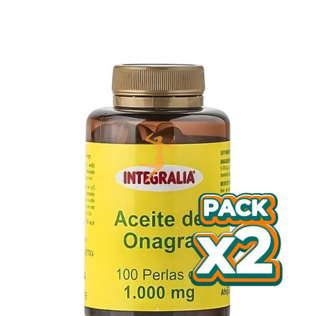 Pack 2x ACEITE DE ONAGRA 1000MG 100 PERLAS INTEGRALIA