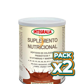 Pack 2x SUPLEMENTO NUTRICIONAL SABOR CHOCOLATE 300G INTEGRALIA