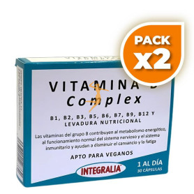 Pack 2x VITAMINA B COMPLEX 30 CÁPSULAS INTEGRALIA
