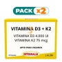 Pack 2x VITAMINA D3+K2 30 CÁPSULAS INTEGRALIA