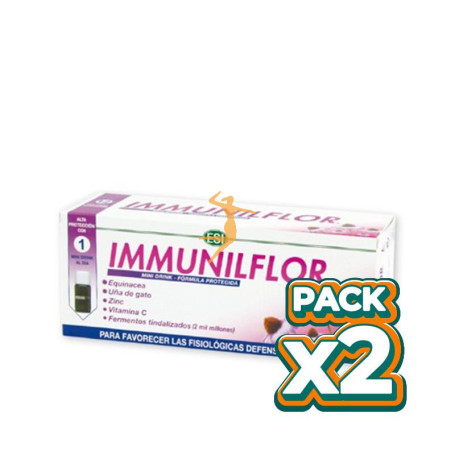 Pack 2x IMMUNILFLOR MINI DRINK 12 VIALES TREPAT DIET - ESI