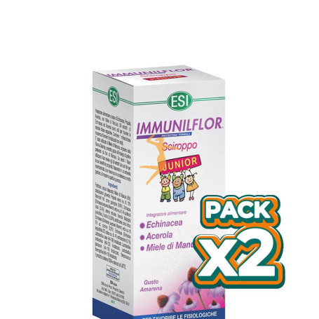 Pack 2x IMMUNILFLOR JARABE JUNIOR 180Ml. ESI