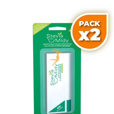 Pack 2x STEVIA MIDY 400 COMPRIMIDOS TREPAT DIET - ESI