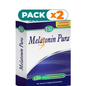 Pack 2x MELATONINA PURA 1Mg. 120 MICROTABLETAS TREPAT DIET - ESI