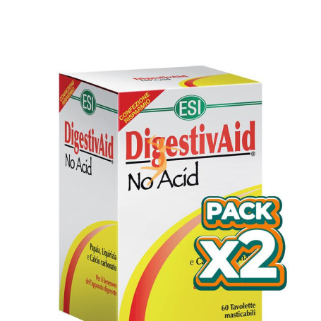 Pack 2x DIGESTIVAID NO ACID 60 TABLETAS TREPAT DIET - ESI