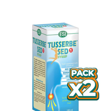 Pack 2x TUSSERBE SED 1 JARABE 180Ml. TREPAT DIET - ESI