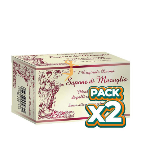Pack 2x JABÓN DE MARSELLA PASTILLA 200Gr. TREPAT DIET - ESI