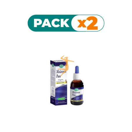 Pack 2x MELATONINA PURA CON HIERBAS 1Mg. 50Ml. TREPAT DIET - ESI