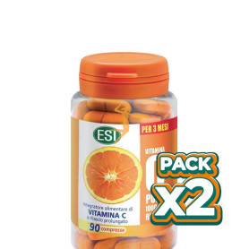 Pack 2x VITAMINA C PURA RETARD 90 COMPRMIDOS ESI
