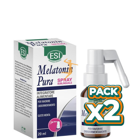 Pack 2x MELATONIN PURA SPRAY 20Ml. ESI