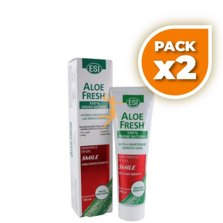 Pack 2x DENTIFRICO EN GEL SMILE PARA DIENTES BLANCOS 100Ml ESI