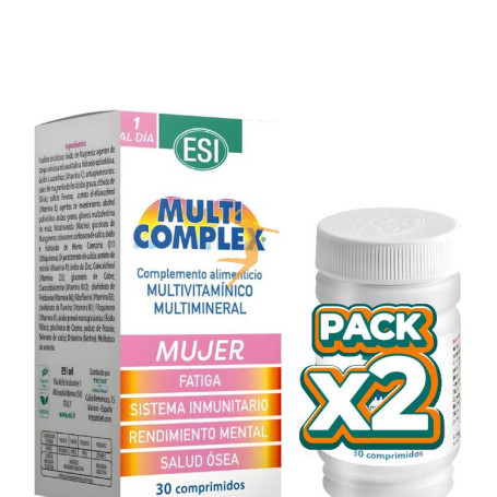 Pack 2x MULTICOMPLEX MUJER 30 COMPRIMIDOS ESI