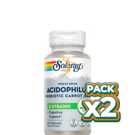 Pack 2x ACIDOPHILUS PLUS 30 CÁPSULAS SOLARAY