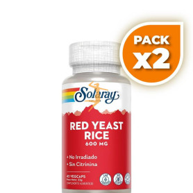 Pack 2x RED YEAST RICE 45 CÁPSULAS VEGETALES SOLARAY