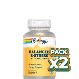 Pack 2x NUTRITIONALLY BALANCED B-STRESS 100 CÁPSULAS VEGETALES SOLARAY