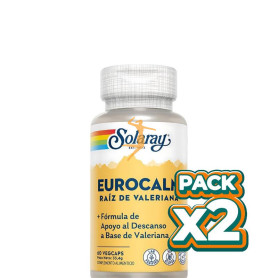 Pack 2x EUROCALM 60 CÁPSULAS VEGETALES SOLARAY