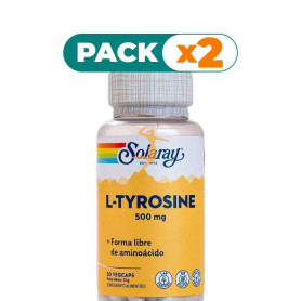 Pack 2x L-TYROSINA 500Mg. 50 CÁPSULAS SOLARAY