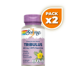 Pack 2x TRIBULUS 450Mg. 60 CÁPSULAS SOLARAY