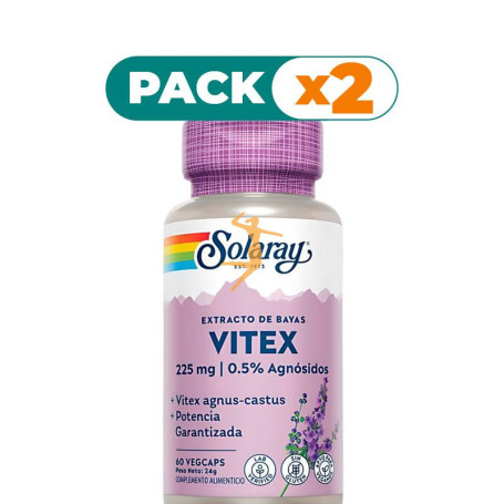 Pack 2x VITEX (SAUZGATILLO) 60 CÁPSULAS SOLARAY