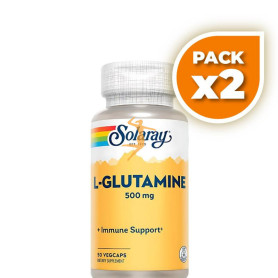 Pack 2x L-GLUTAMINE 500Mg. 50 CÁPSULAS SOLARAY