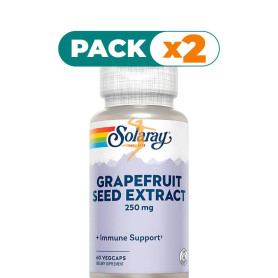 Pack 2x GRAPEFRUIT SEED 250Mg. 60 CÁPSULAS SOLARAY